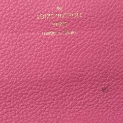 مملوكة مسبقًا محفظة لوي فيتون "ايميلي" جلد مطبوع مونوغرامي عنابي