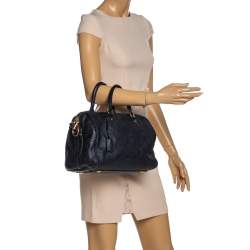 مملوكة مسبقًا Louis Vuitton Blue Infini Monogram Empreinte Speedy Bandouliere 30 Bag