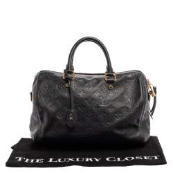 مملوكة مسبقًا Louis Vuitton Blue Infini Monogram Empreinte Speedy Bandouliere 30 Bag