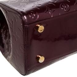 Pre Owned Louis Vuitton Amarante Monogram Vernis Brea GM Bag