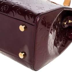 Pre Owned Louis Vuitton Amarante Monogram Vernis Brea GM Bag