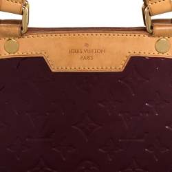 Pre Owned Louis Vuitton Amarante Monogram Vernis Brea GM Bag