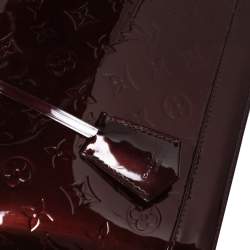 Pre Owned Louis Vuitton Amarante Monogram Vernis Leather Alma PM Bag