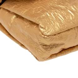 مملوكة مسبقًا Louis Vuitton Gold Monogram Coated Fabric Limited Edition Limelight African Queen Clutch 