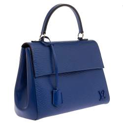 Louis Vuitton Epi Cluny Bag Blue Light brown Leather ref.785440