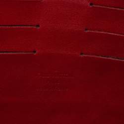 مملوكة مسبقًا حق يبة لوي فيتون "صنست بوليفارد" جلد لامع مونوغرامي أحمر