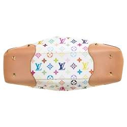 مملوكة مسبقًا Louis Vuitton White Multicolore Monogram Canvas Judy GM Bag