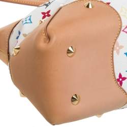 مملوكة مسبقًا Louis Vuitton White Multicolore Monogram Canvas Judy GM Bag