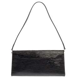 مملوكة مسبقًا حقيبة لوي فيتون "سيفيغن" جلد إيبي أسود إليكتريك 