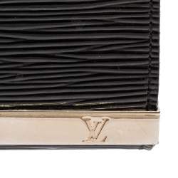 مملوكة مسبقًا حقيبة لوي فيتون "سيفيغن" جلد إيبي أسود إليكتريك 