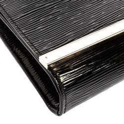 مملوكة مسبقًا حقيبة لوي فيتون "سيفيغن" جلد إيبي أسود إليكتريك 