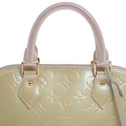 مملوكة مسبقًا Louis Vuitton Vert Impression Monogram Vernis Leather Alma PM Bag