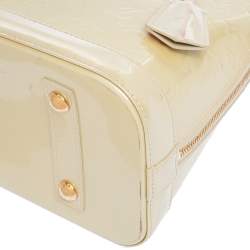 مملوكة مسبقًا Louis Vuitton Vert Impression Monogram Vernis Leather Alma PM Bag