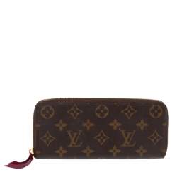 Louis Vuitton Monogram Canvas Portefeiulle Clemence Zip Around Wallet Louis  Vuitton