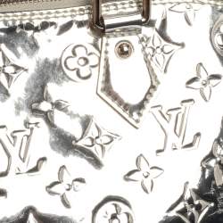 Pre Owned Louis Vuitton Silver Monogram Miroir Limited Edition Alma MM Bag