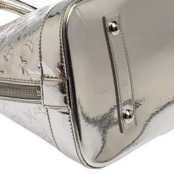 Pre Owned Louis Vuitton Silver Monogram Miroir Limited Edition Alma MM Bag