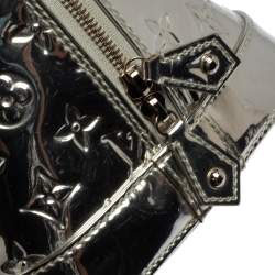 Pre Owned Louis Vuitton Silver Monogram Miroir Limited Edition Alma MM Bag