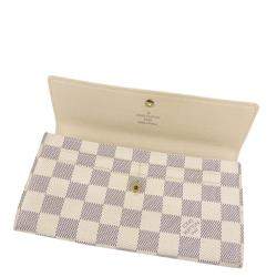 Pre Owned محفظة لوي فيتون "سارا" طويلة كاففناس داميه أزرق سماوي