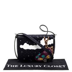 Pre Owned Louis Vuitton Black Monogram Limited Edition Patchwork Conte de Fees Musette Bag