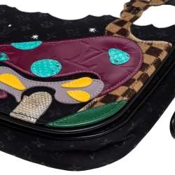 Pre Owned Louis Vuitton Black Monogram Limited Edition Patchwork Conte de Fees Musette Bag