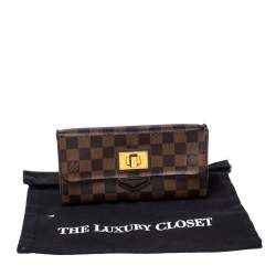 مملوكة مسبقًا Louis Vuitton Damier Ebene Canvas Rosebery Wallet