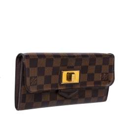 مملوكة مسبقًا Louis Vuitton Damier Ebene Canvas Rosebery Wallet