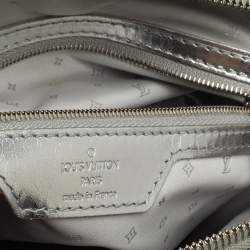 Pre Owned Louis Vuitton Metallic Silver Suhali Leather Lockit PM Bag