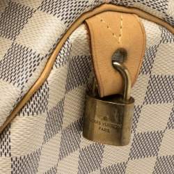 Pre Owned حقيبة لوي فيتون "سبيدي 35" كانفاس دامييه أزرق سماوي