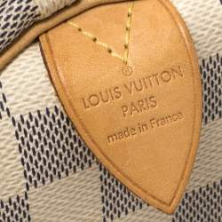 Pre Owned حقيبة لوي فيتون "سبيدي 35" كانفاس دامييه أزرق سماوي