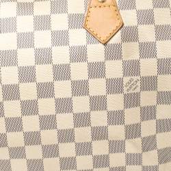 Pre Owned حقيبة لوي فيتون "سبيدي 35" كانفاس دامييه أزرق سماوي