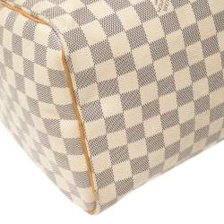 Pre Owned حقيبة لوي فيتون "سبيدي 35" كانفا س دامييه أزرق سماوي