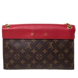Pre Owned Louis Vuitton Monogram Canvas Pallas Chain Bag