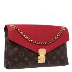 Pre Owned Louis Vuitton Monogram Canvas Pallas Chain Bag
