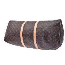 مملوكة مسبقًا Louis Vuitton Brown Monogram Canvas Keepal 60 Bag