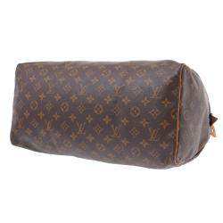 Pre Owned Louis Vuitton Brown Monogram Canvas Speedy 40 Bag