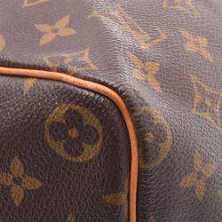 Pre Owned Louis Vuitton Brown Monogram Canvas Speedy 40 Bag