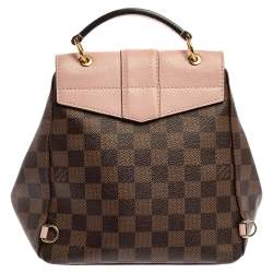 Pre Owned Louis Vuitton Magnolia Damier Ebene Canvas Clapton Backpack