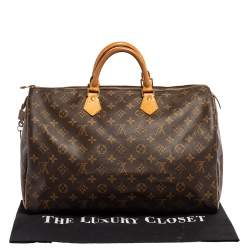 مملوكة مسبقًا Louis Vuitton Monogram Canvas Speedy 40 Bag