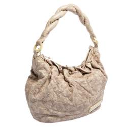 مملوكة مسبقًا Louis Vuitton Beige Monogram Leather Olympe Nimbus GM Bag
