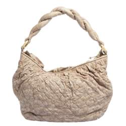 مملوكة مسبقًا Louis Vuitton Beige Monogram Leather Olympe Nimbus GM Bag