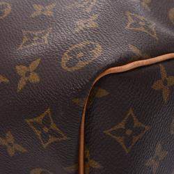 Pre Owned Louis Vuitton Brown Monogram Canvas Keepall 50 Bag