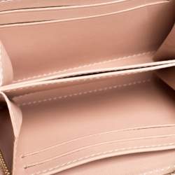 Pre Owned Louis Vuitton Rose Florentine Monogram Vernis Zippy Coin Purse