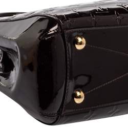 Pre Owned Louis Vuitton Amarante Monogram Vernis Montaigne MM Bag