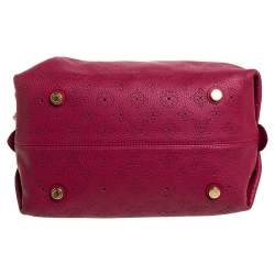 Pre Owned Louis Vuitton Grenat Mahina Leather Galatea PM Bag