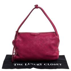 Pre Owned Louis Vuitton Grenat Mahina Leather Galatea PM Bag