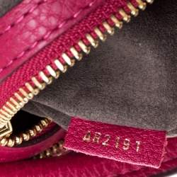 Pre Owned Louis Vuitton Grenat Mahina Leather Galatea PM Bag