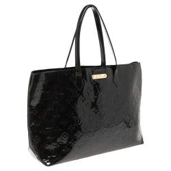 Pre Owned Louis Vuitton Vert Bronze Monogram Vernis Wilshire MM Bag