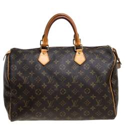 Pre Owned Louis Vuitton Monogram Canvas Speedy 35 Bag