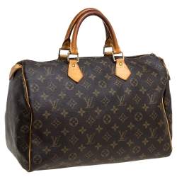 Pre Owned Louis Vuitton Monogram Canvas Speedy 35 Bag