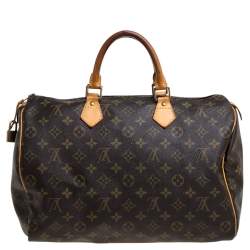Pre Owned Louis Vuitton Monogram Canvas Speedy 35 Bag